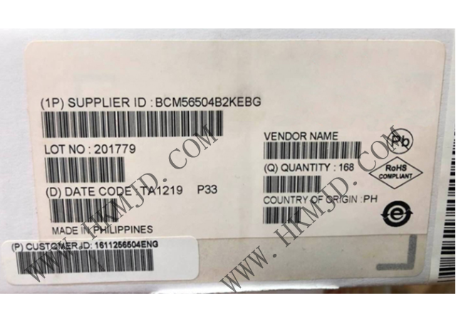 以太網 IC BCM56504B2KEBG 24端口GbE多層交換機，帶4個10GbE/HiGig+?端口