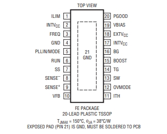 LINEAR(凌特) LTC3769EFE 60V、低 IQ、同步升壓型轉(zhuǎn)換器控制器