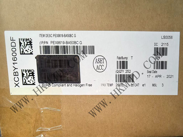 16 通道、16 端口 PEX8619-BA50BCG [Broadcom] PCI Express 交換機，19 x 19mm PBGA