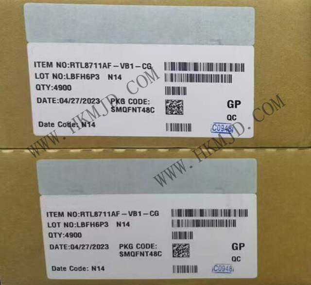 REALTEK RTL8711AF-VB1-CG：高性能單芯片低功耗 WLAN 網(wǎng)絡控制器