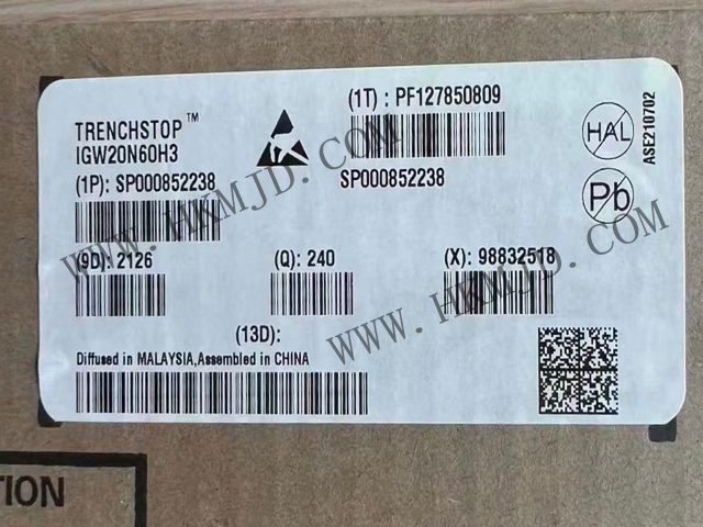 【分銷英飛凌IGBT晶體管】IGW20N60H3 600 V，20 A IGBT 分立式，采用 TO-247 封裝