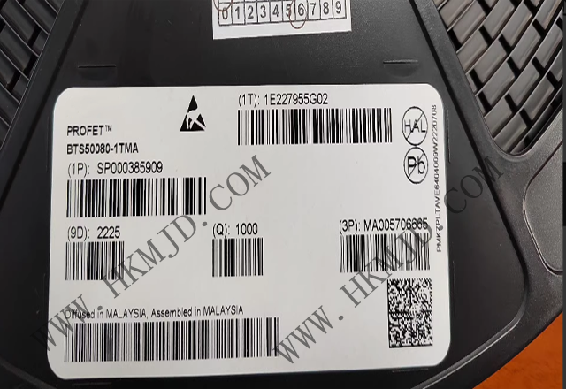 BTS50080-1TMA 英飛凌單通道高壓側電源開關，具有嵌入式保護功能