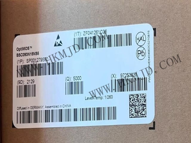 英飛凌BSC093N15NS5 OptiMOS?5 150V功率MOSFET，超低導通電阻9.3mΩ