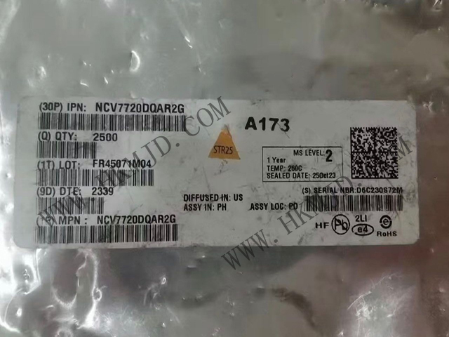 [出售] NCV7720DQAR2G（ON）十通道 Deca 半橋驅(qū)動(dòng)器，SSOP-24