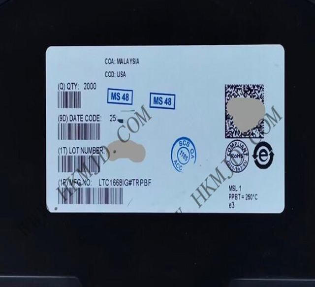 [出售] LTC1668IG (ADI) 16位，50Msps 差分電流輸出數(shù)模轉(zhuǎn)換器