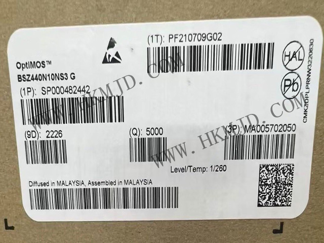英飛凌功率MOSFET BSZ440N10NS3G OptiMOS?3 功率晶體管，100V
