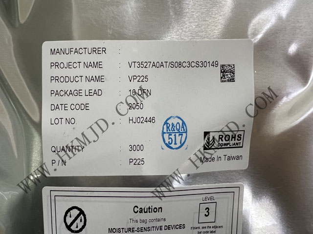 原裝現(xiàn)貨供應(yīng) VP225，一款由 VIA Labs 設(shè)計(jì)的 USB Type-C DFP CC 控制器
