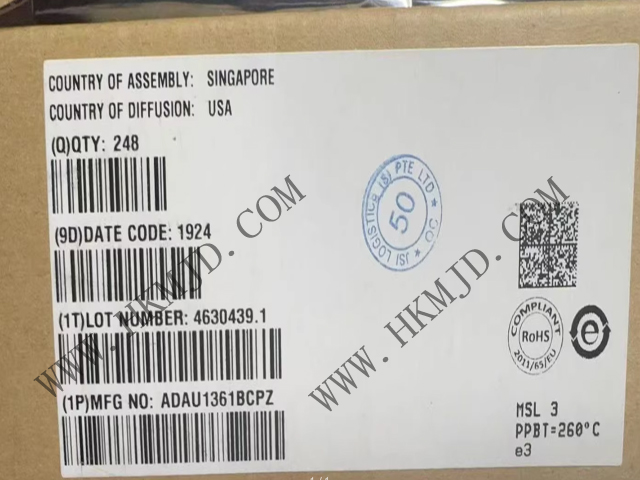 明佳達電子供應 ADI低功耗立體聲 ADAU1361BCPZ 音頻編解碼器