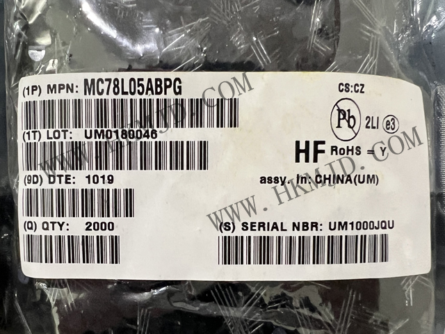 供應(yīng)安森美 MC78L05ABPG 線性電壓穩(wěn)壓器，100mA，5至24V，正向